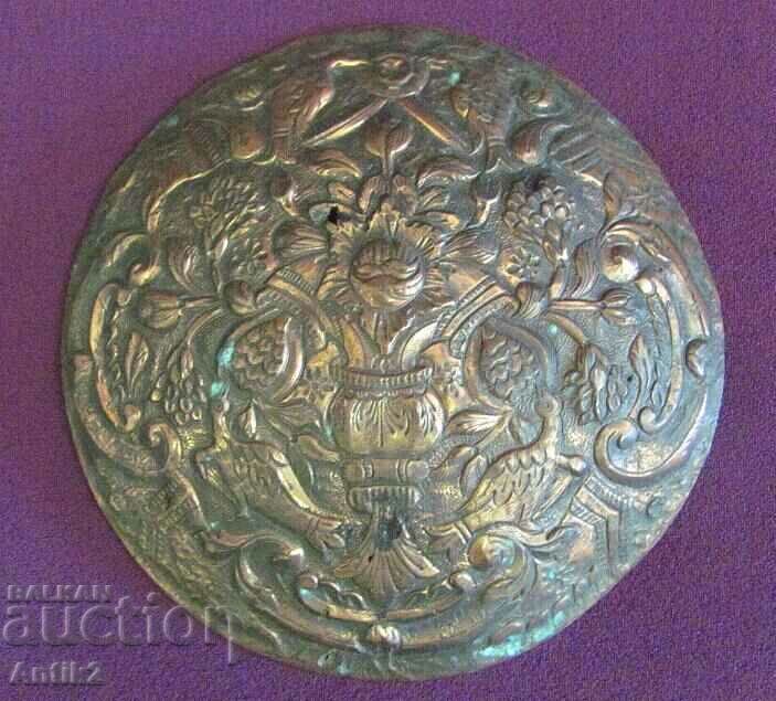 1800 Ornament de pălărie din bronz din secolul al XIX-lea