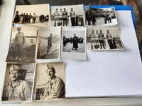 Παλιά στρατιωτική φωτογραφική παρτίδα εννέα φωτογραφιών
