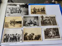 Παλιά στρατιωτική φωτογραφική παρτίδα οκτώ φωτογραφιών