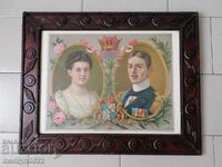 Litografia occidentală Prințesa Maria și Prințul Wilhelm ORIGINAL