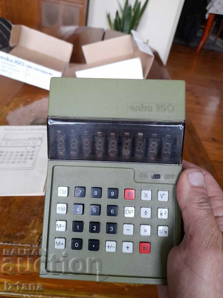 Auction Old Elka 160 calculator Auction Old Elka 160 calculator