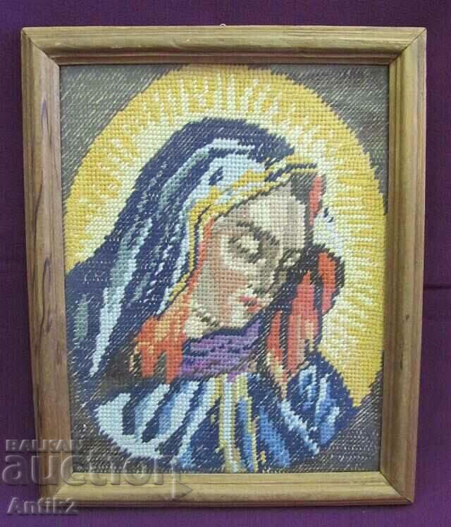 Vintich Hand Sewn Tapestry - Virgin Mary