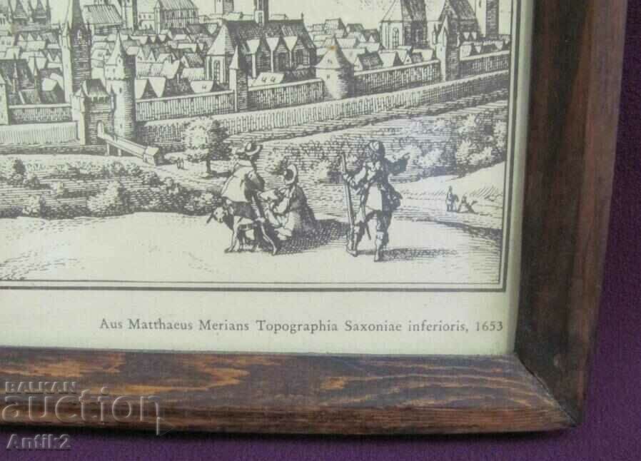 Delivery of 1653 Original Engraving - Saxony Germany Delivery of 1653 Original Engraving - Saxony Germany