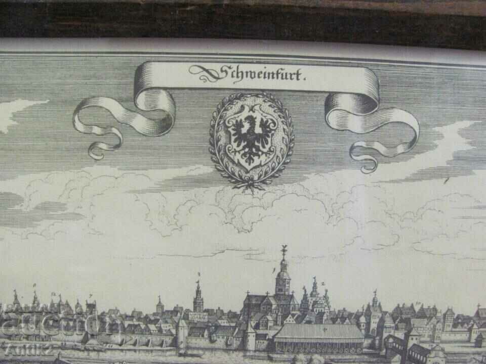 Auction 1648 Original Engraving - Schmeinfurt Germany Auction 1648 Original Engraving - Schmeinfurt Germany