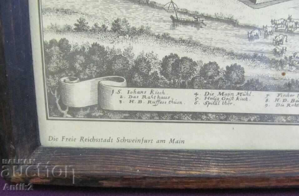 1648 Original Engraving - Schmeinfurt Germany - 5 1648 Original Engraving - Schmeinfurt Germany - 5