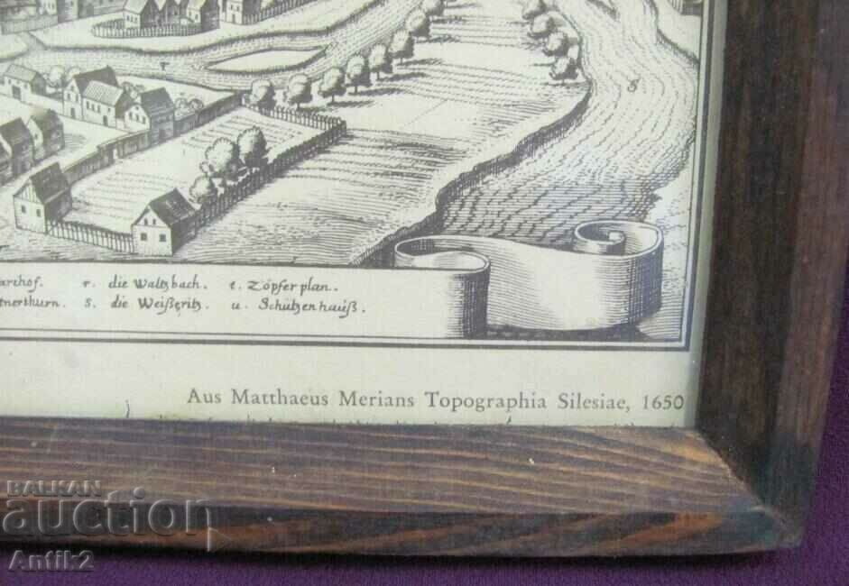 Delivery of 1650 Original Engraving - Silesiae Germany Delivery of 1650 Original Engraving - Silesiae Germany