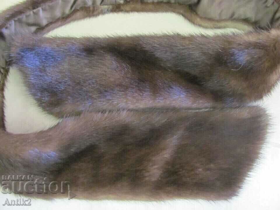 Vintich Women's Set - Mink Hat and Scarf - 7