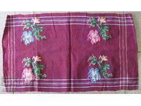 Χειροποίητη κεντημένη και υφαντή πετσέτα του 19ου αιώνα