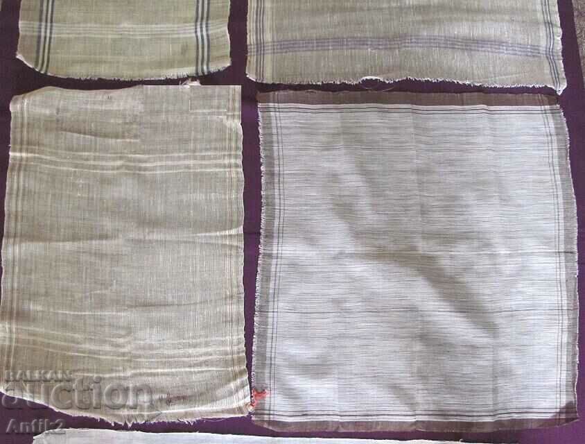 19th century Hand Woven Linen Towels 5 pcs. - 6 19th century Hand Woven Linen Towels 5 pcs. - 6