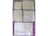 19th century Hand Woven Linen Towels 5 pcs.