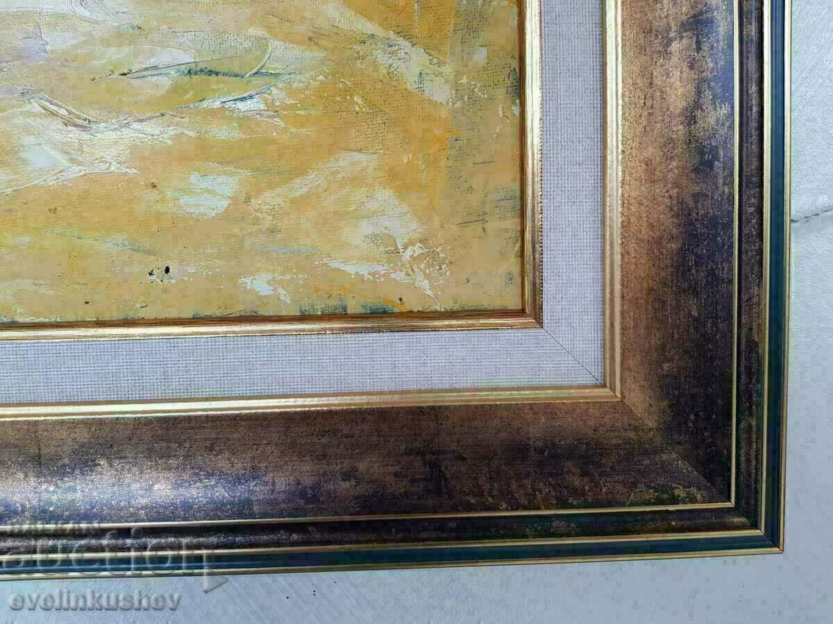 Παράδοση Μεγάλη ελαιογραφία «Άμμος και άνεμος» Ι. Πένεφ