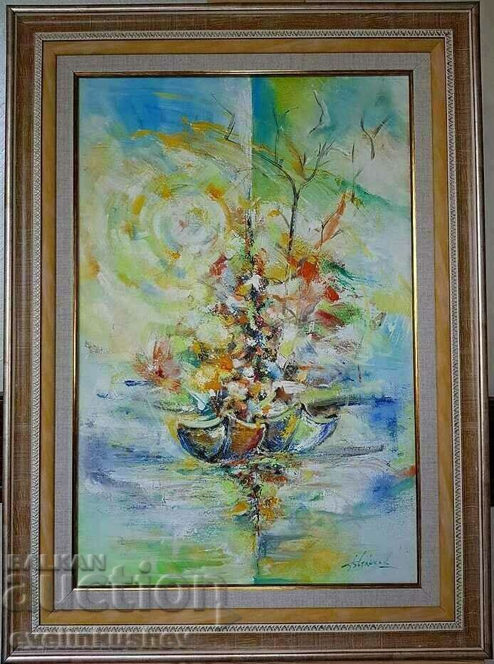 Ελαιογραφία "Μνήμη από το δρόμο" Boris Staykov με τιμή 955.00 BGN | € 488.28 Ελαιογραφία "Μνήμη από το δρόμο" Boris Staykov με τιμή 955.00 BGN | € 488.28