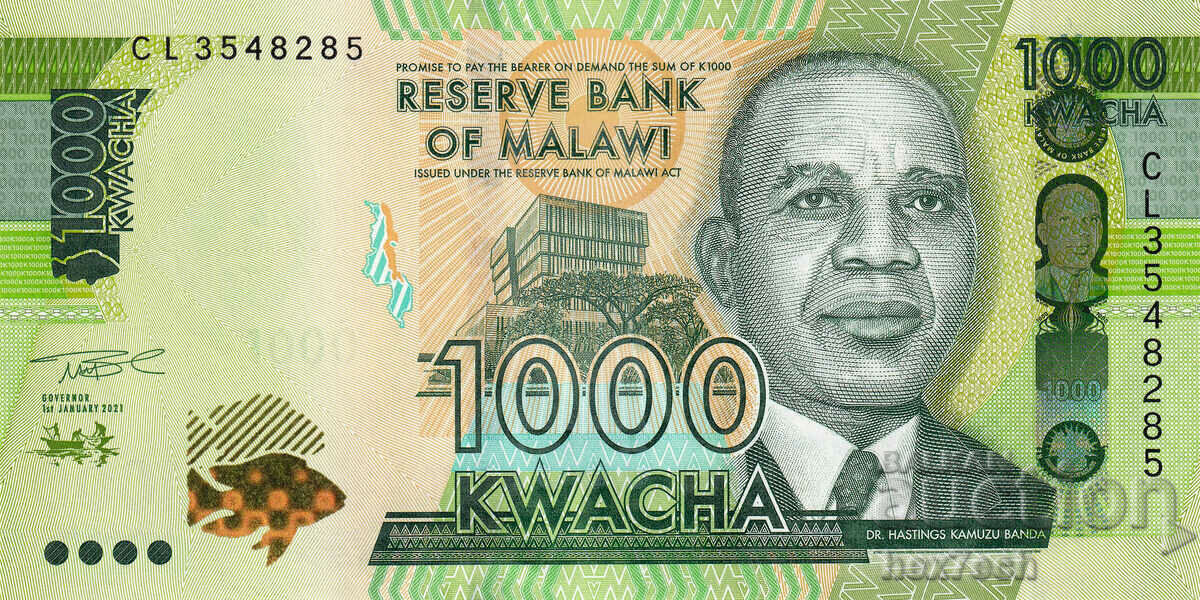 ❤️ ⭐ Malawi 2021 1000 Kwacha UNC nou ⭐ ❤️ cu preț € 5.99 | 11.72 BGN