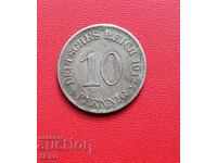 Germania-10 Pfennig 1912 E-Muldenhüten
