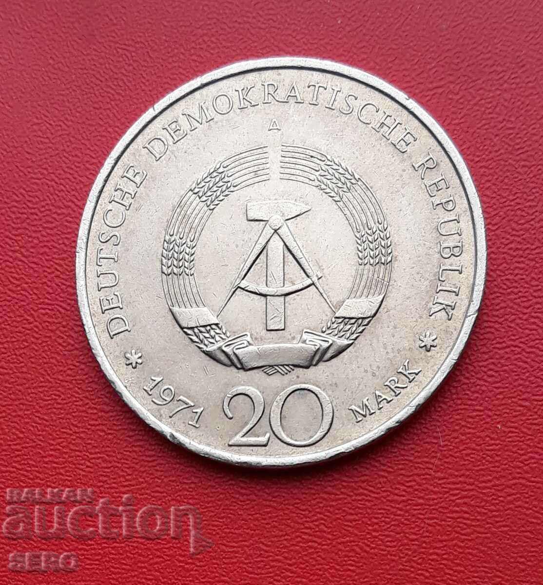 Германия-ГДР-20 марки 1971-Телман