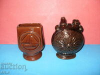 Lot of 2 ethnic ceramic vessels - Vinegar and Napkin