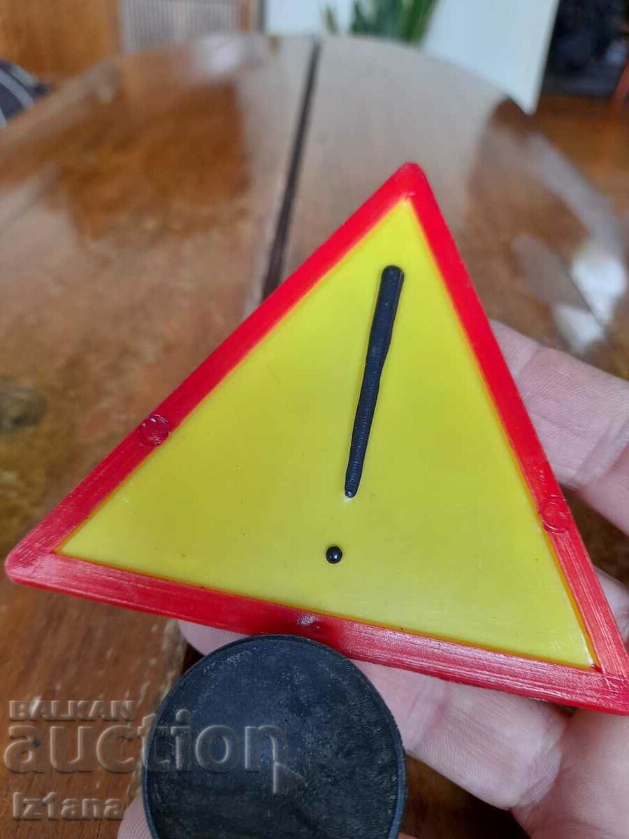 Auction Old Caution sign Auction Old Caution sign