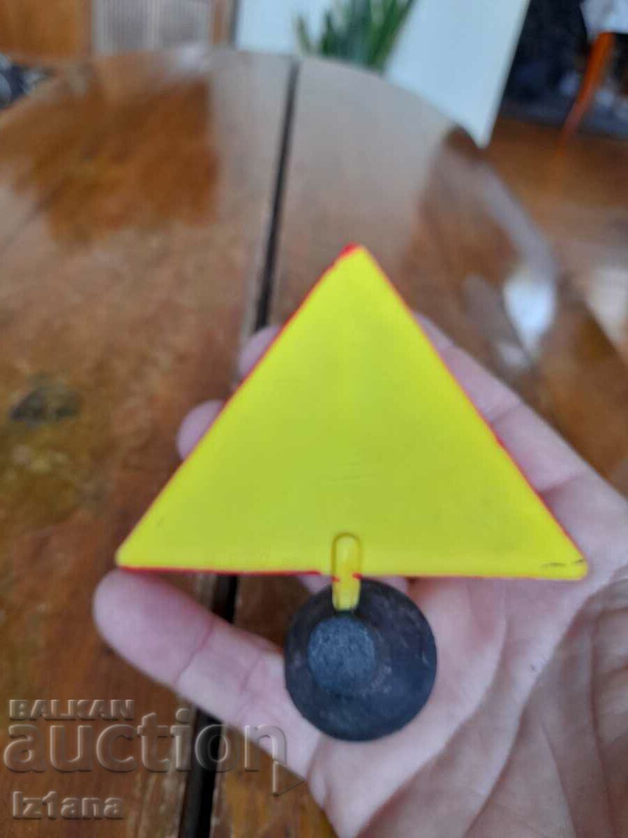 Delivery of Old Caution sign Delivery of Old Caution sign