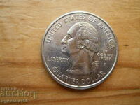 1/4 dolar 2001 - SUA (Carolina de Nord)