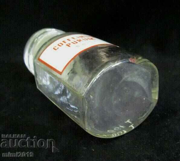 Vintich Pharmacy Medical Glass Bottle COFFEINUM - 7 Vintich Pharmacy Medical Glass Bottle COFFEINUM - 7