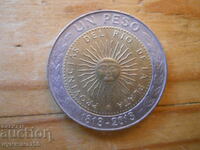 1 peso 2013 - aniversare - Argentina (bimetal)