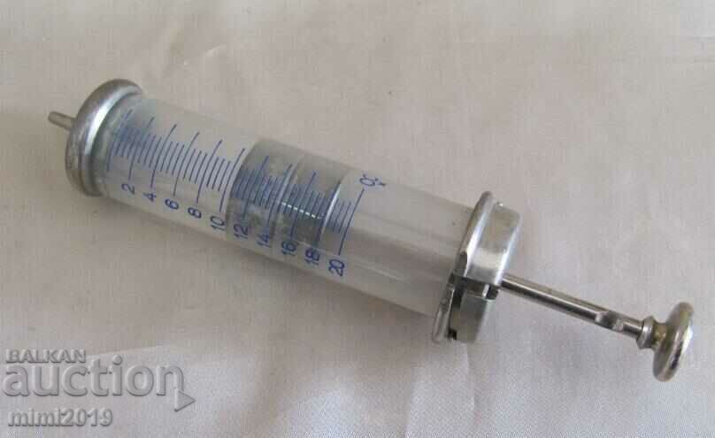 Screw Glass Syringe INJECTA Germany 20cc - 5