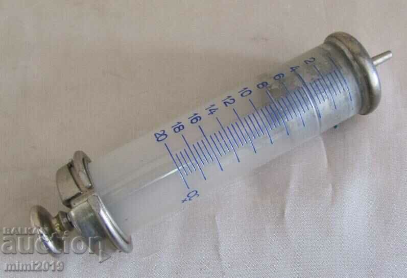 Screw Glass Syringe INJECTA Germany 20cc - 6