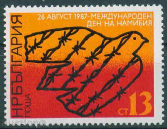 3606 Bulgaria 1987 - ZIUA INTERNAȚIONALĂ A NAMIBIA **