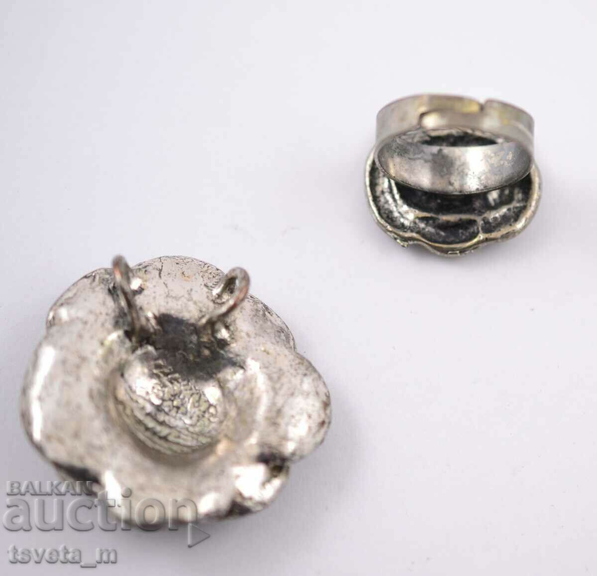 Auction Resize Pendant and Ring Set, Rose Auction Resize Pendant and Ring Set, Rose