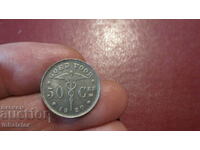 1930 50 centimes Belgia - inscripție în olandeză
