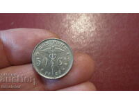1929 50 de centi Belgia - inscripție în franceză