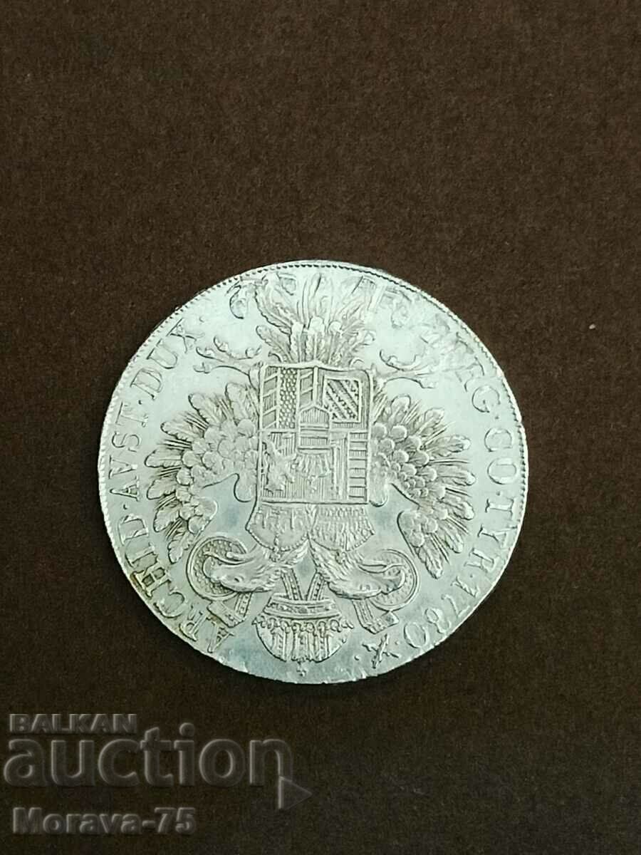 Auction Maria Theresa silver thaler 1780 Austria Hungary Auction Maria Theresa silver thaler 1780 Austria Hungary