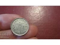 1930 50 centimes Belgia - inscripție în franceză