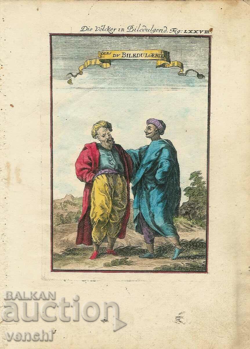 1719 - ГРАВЮРА - АФРИКА - Хора от Северна Африка - ОРИГИНАЛ