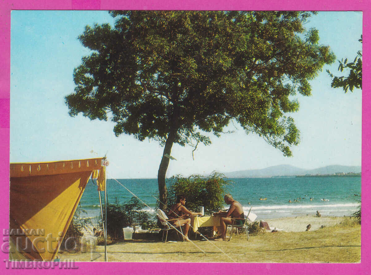 309453 / Primorsko - Camping „Perla” plajă 1975 Ediție foto