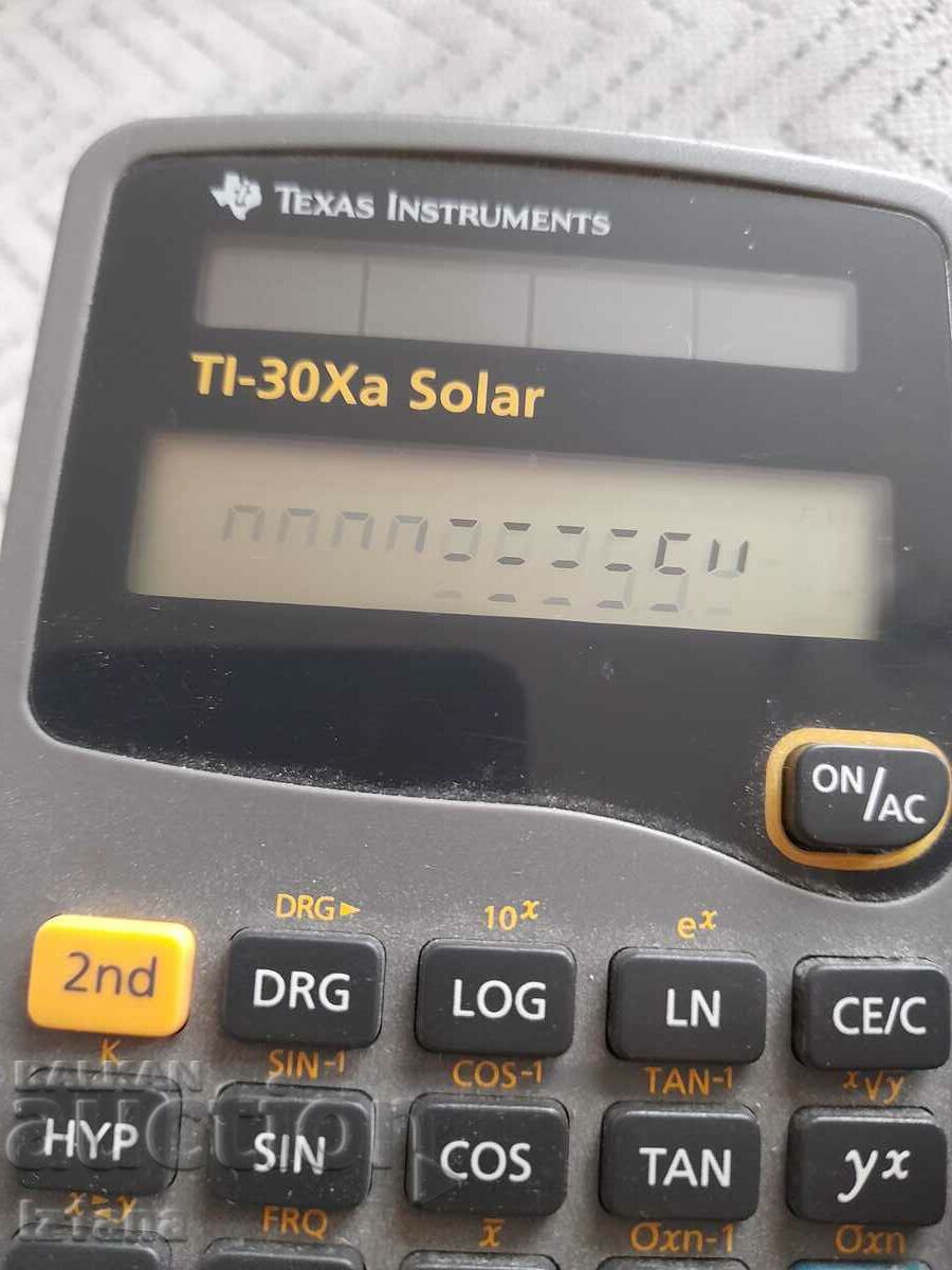 Licitație Vechiul calculator Texas Instruments XA Solar Licitație Vechiul calculator Texas Instruments XA Solar