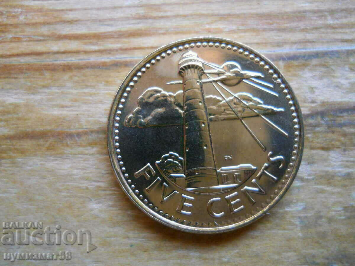 5 cents 2012 - Barbados