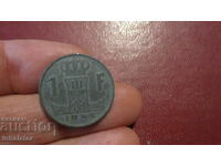 1945 1 franc Belgia - zinc