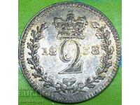 Marea Britanie 2 pence 1838 Maundy Young Victoria 3 - deluxe