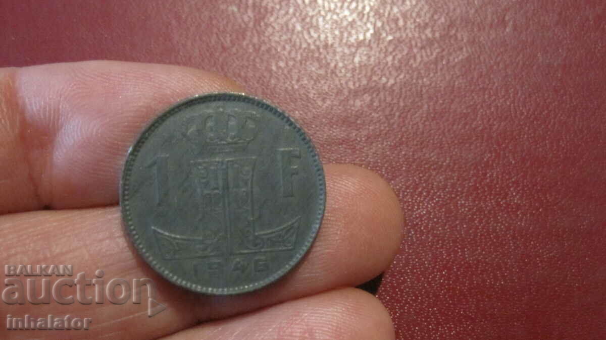 1946 1 franc Belgium - zinc