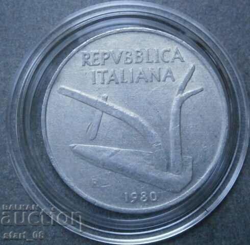 Italy 10 Lire 1980