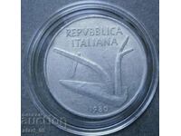Италия 10 лири 1980