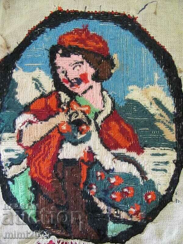 20's Hand Embroidered Tapestry - 5 20's Hand Embroidered Tapestry - 5