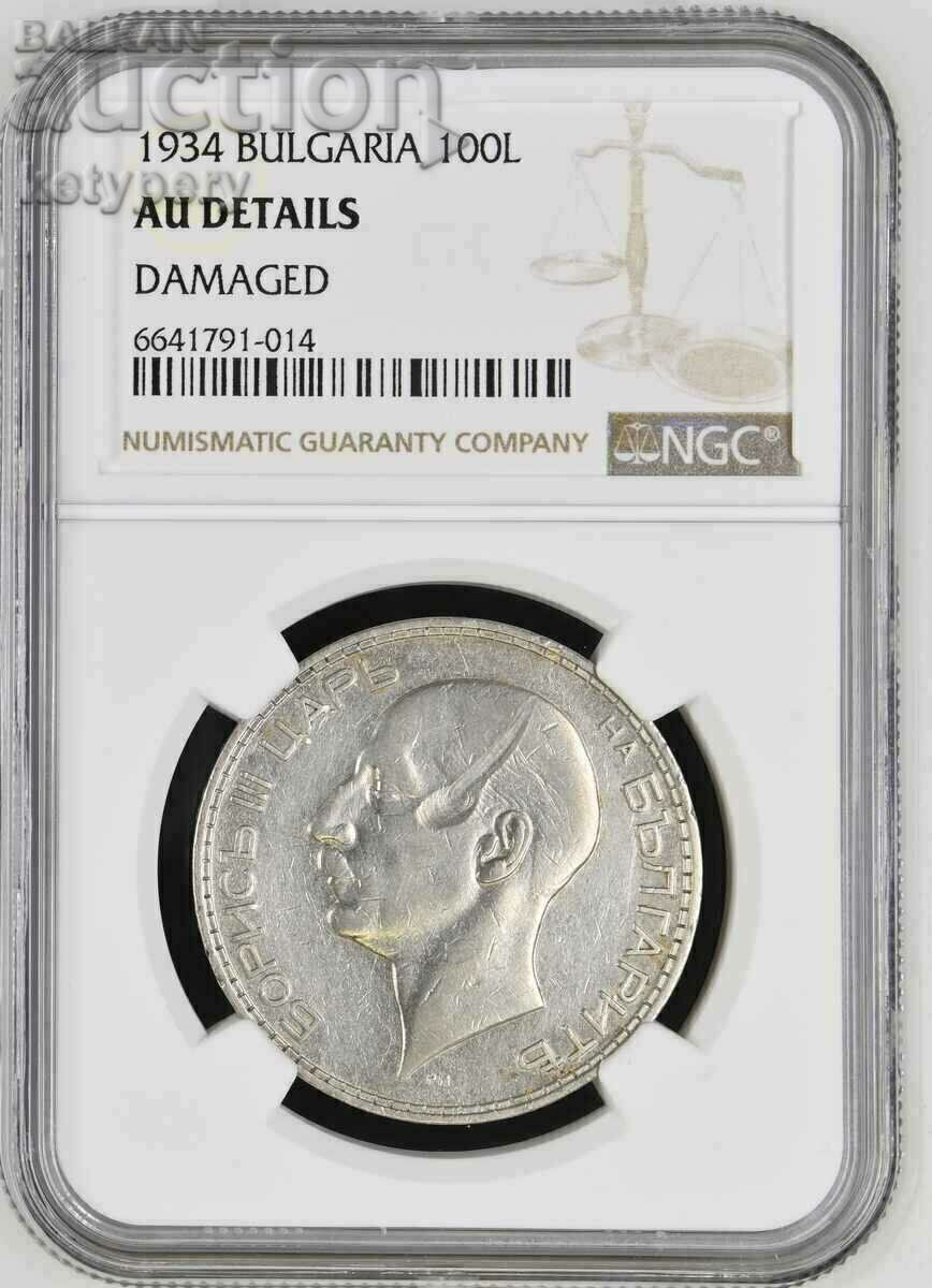 100 BGN 1934 - NGC AU DETAILS