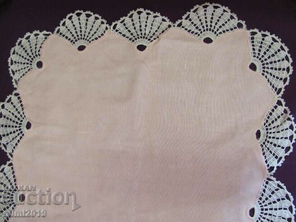 Auction 1900's Art Nouveau Hand Knitted Blanket, Check Auction 1900's Art Nouveau Hand Knitted Blanket, Check