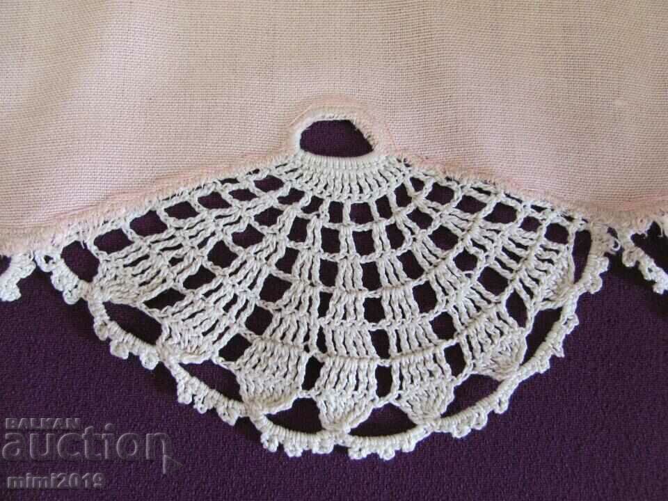 Delivery of 1900's Art Nouveau Hand Knitted Blanket, Check Delivery of 1900's Art Nouveau Hand Knitted Blanket, Check