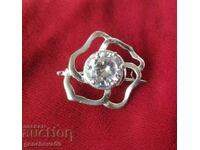 Beautiful old silver brooch