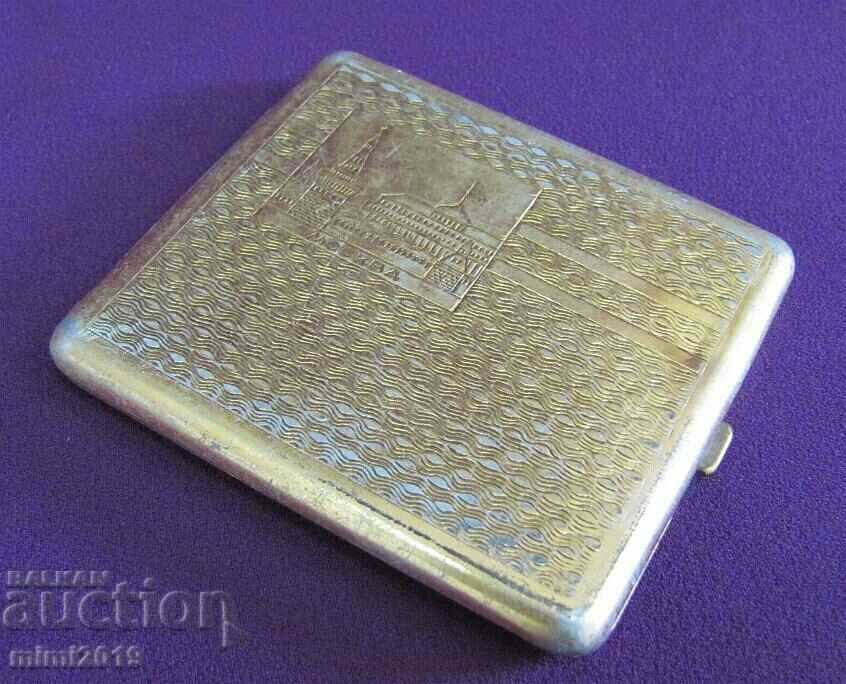 Delivery of 40s Metal Snuffbox Moscow Kremlin Russia Delivery of 40s Metal Snuffbox Moscow Kremlin Russia