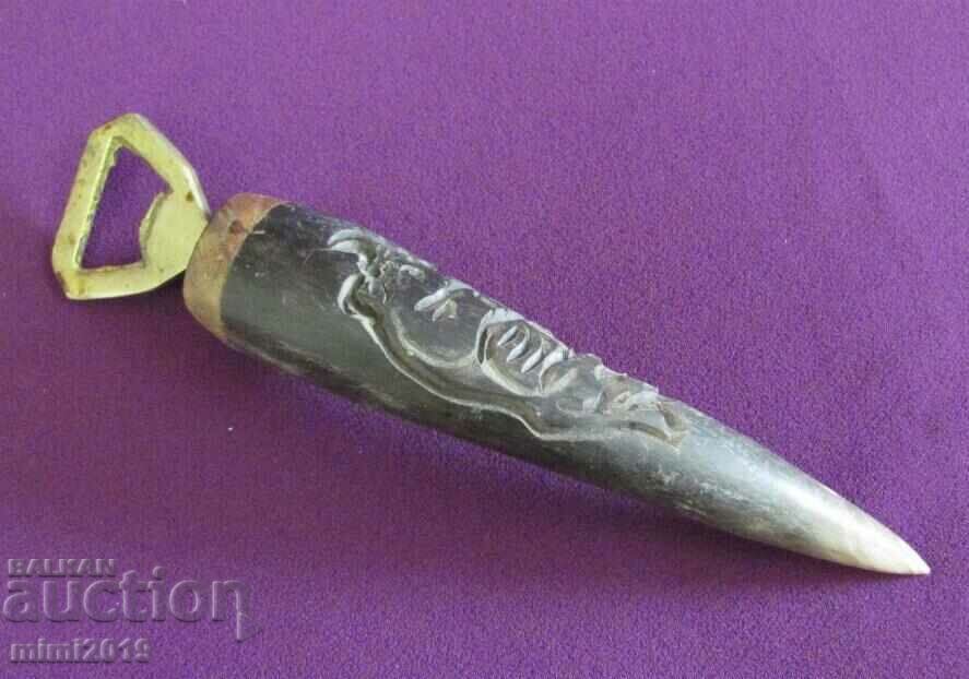 30's Antique Opener Hand Engraved - 6 30's Antique Opener Hand Engraved - 6