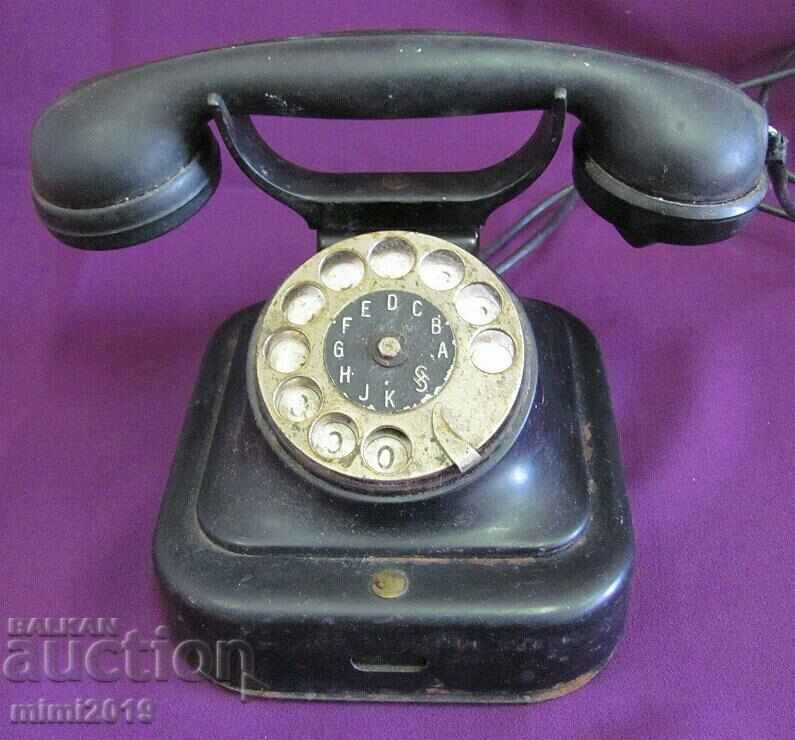40-те Втора Световна Война Бакелитов Телефон SIMENS